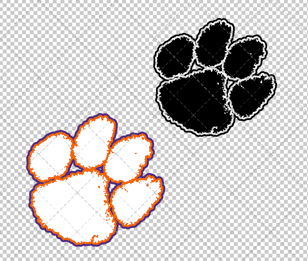 Clemson Tigers Secondary 1977 007, Svg, Dxf, Eps, Png - SvgShopArt