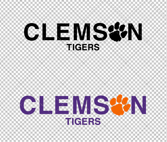 Clemson Tigers Wordmark 1977, Svg, Dxf, Eps, Png - SvgShopArt