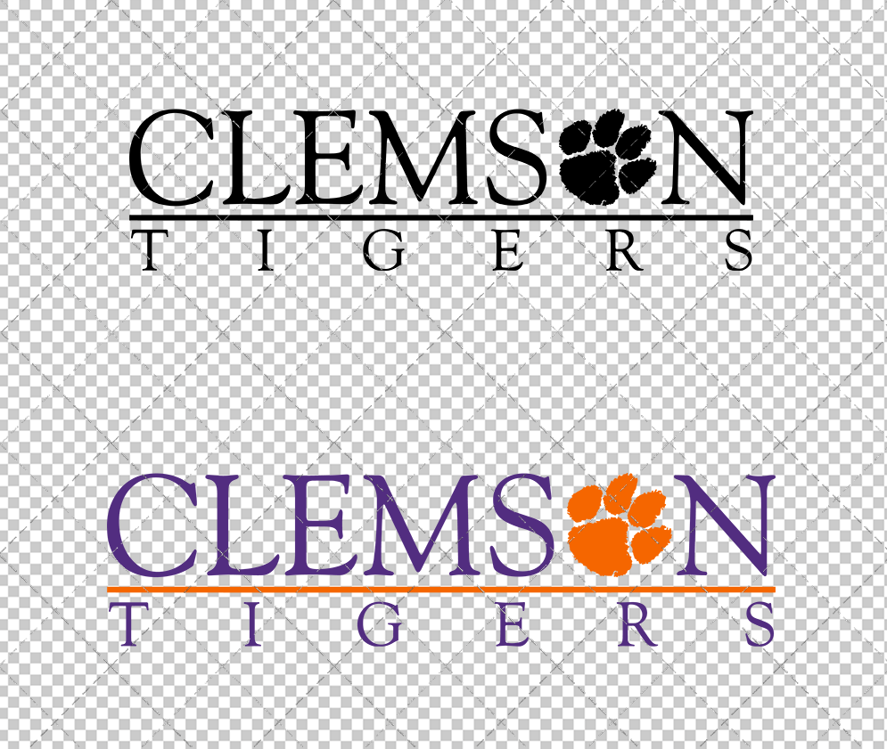 Clemson Tigers Wordmark 1995 002, Svg, Dxf, Eps, Png - SvgShopArt