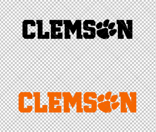 Clemson Tigers Wordmark 2014 002, Svg, Dxf, Eps, Png - SvgShopArt