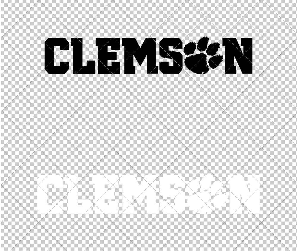 Clemson Tigers Wordmark 2014 003, Svg, Dxf, Eps, Png - SvgShopArt