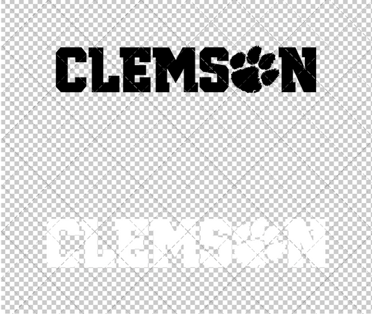 Clemson Tigers Wordmark 2014 003, Svg, Dxf, Eps, Png - SvgShopArt