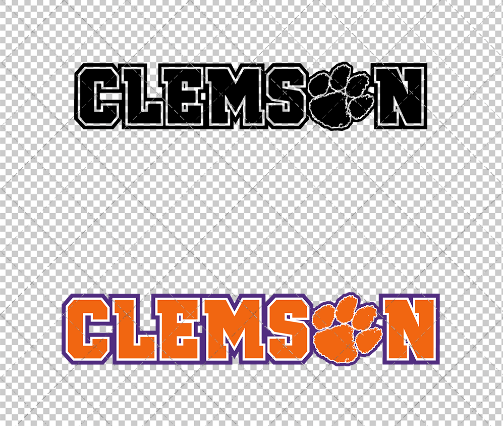 Clemson Tigers Wordmark 2014, Svg, Dxf, Eps, Png - SvgShopArt