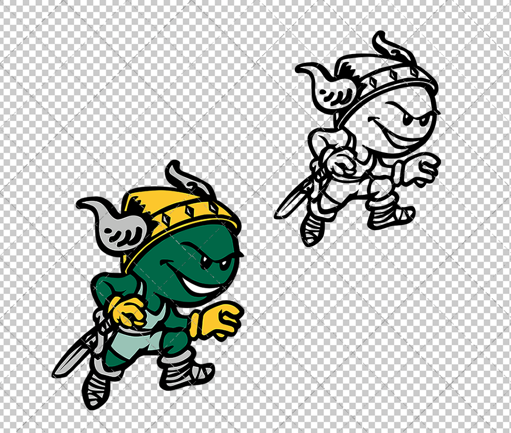 Cleveland State Vikings Secondary 1999 003, Svg, Dxf, Eps, Png - SvgShopArt