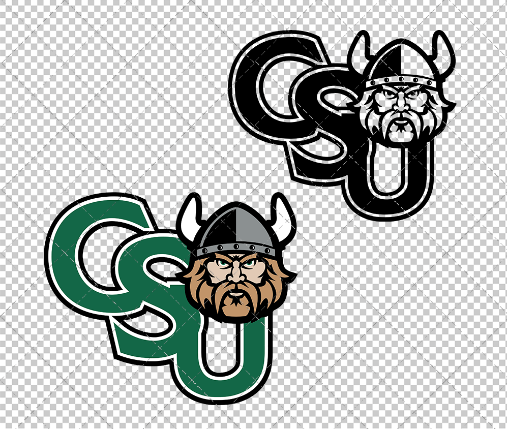 Cleveland State Vikings Secondary 2007 002, Svg, Dxf, Eps, Png - SvgShopArt