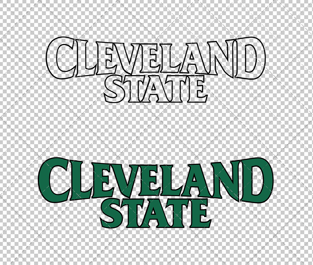 Cleveland State Vikings Wordmark 2007 003, Svg, Dxf, Eps, Png - SvgShopArt