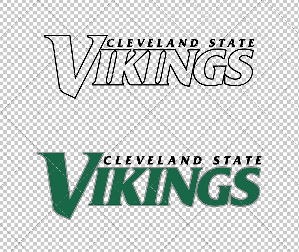 Cleveland State Vikings Wordmark 2007, Svg, Dxf, Eps, Png - SvgShopArt
