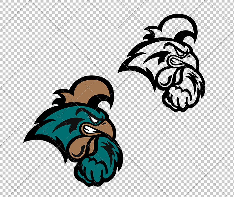 Coastal Carolina Chanticleers Alternate 2002 002, Svg, Dxf, Eps, Png - SvgShopArt