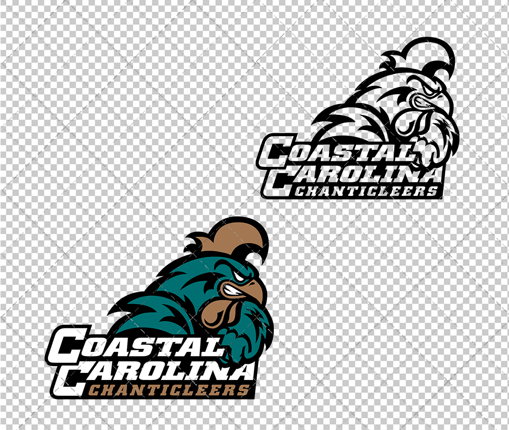 Coastal Carolina Chanticleers Alternate 2016 002, Svg, Dxf, Eps, Png - SvgShopArt