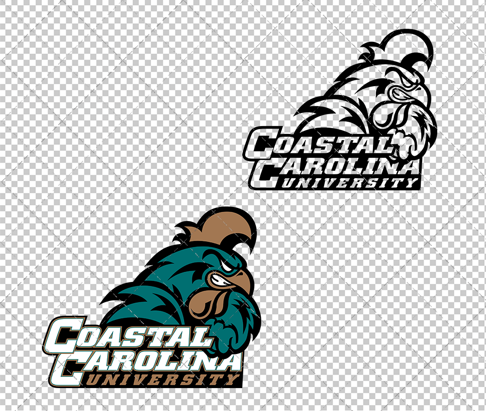 Coastal Carolina Chanticleers Secondary 2002, Svg, Dxf, Eps, Png - SvgShopArt