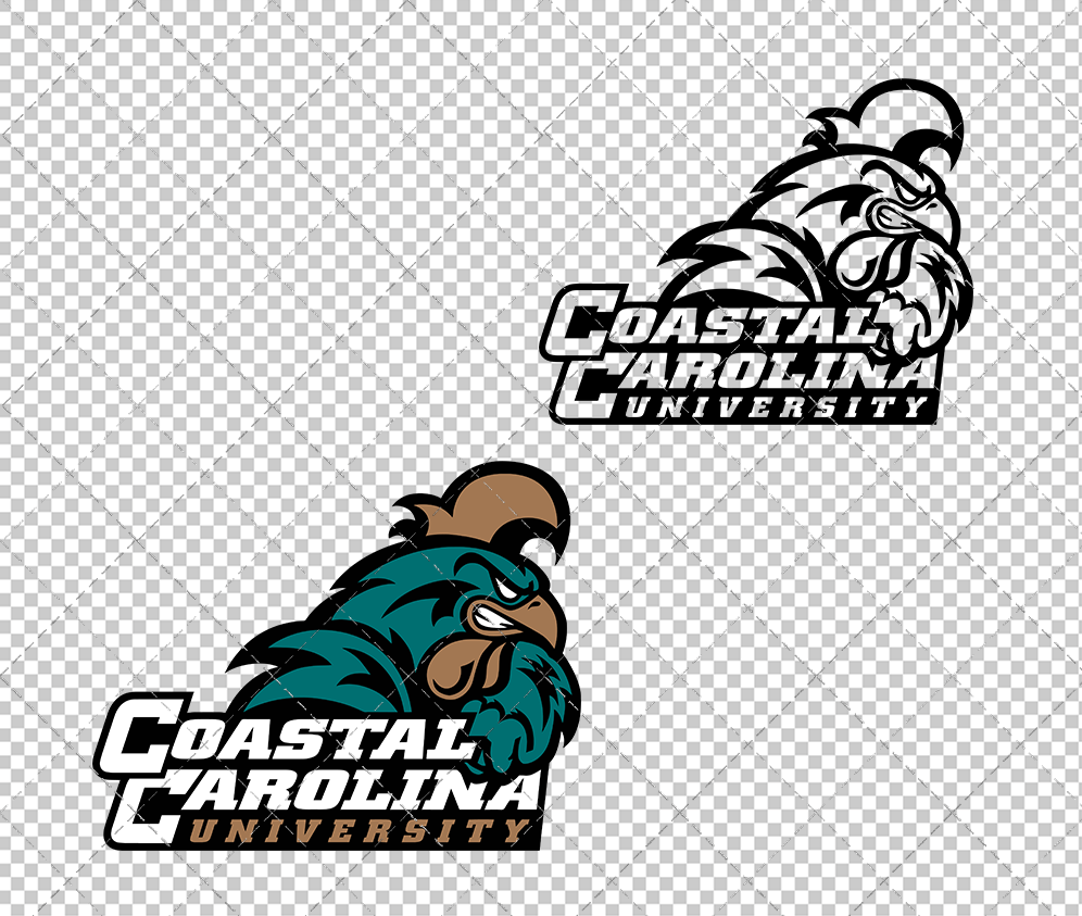 Coastal Carolina Chanticleers Secondary 2016 002, Svg, Dxf, Eps, Png - SvgShopArt
