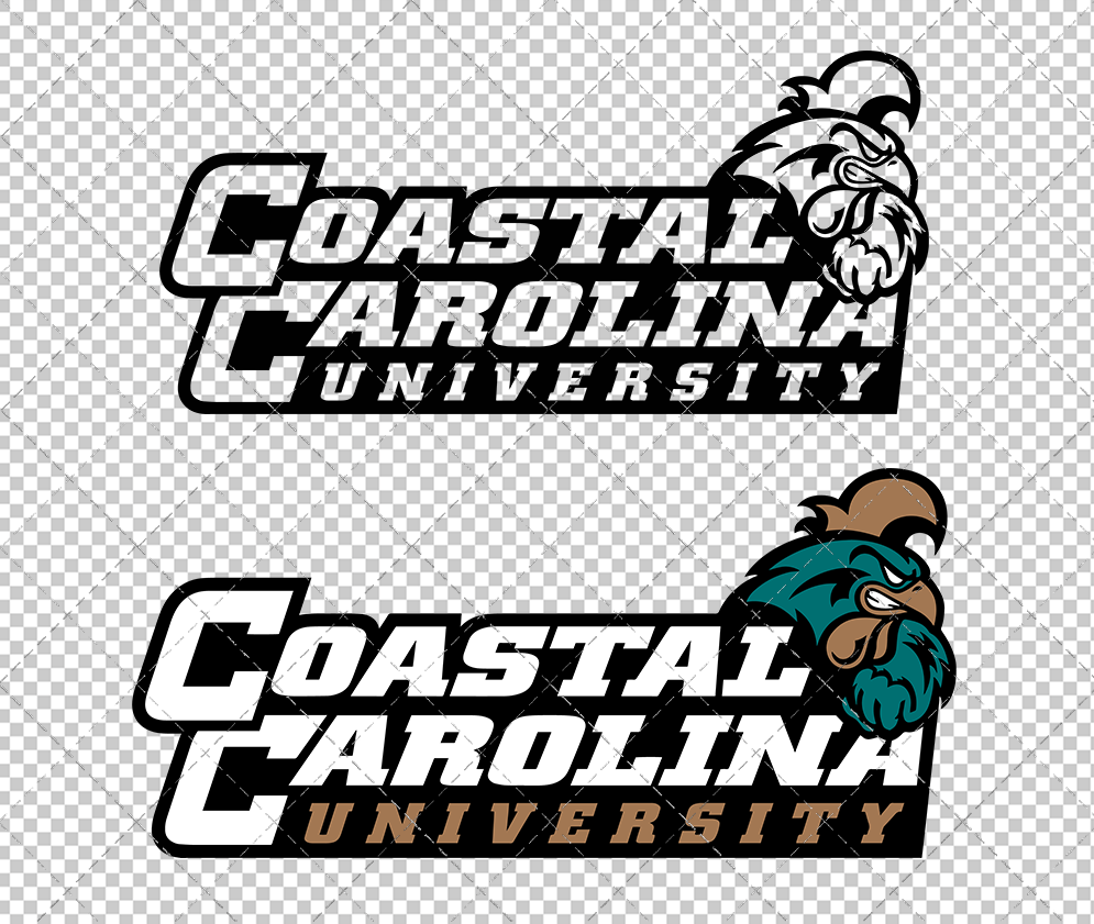 Coastal Carolina Chanticleers Secondary 2016, Svg, Dxf, Eps, Png - SvgShopArt