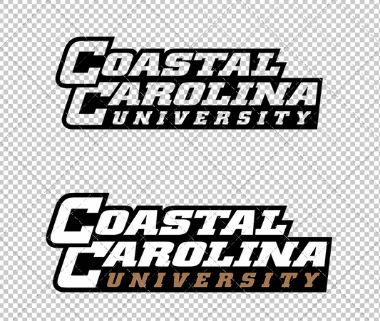 Coastal Carolina Chanticleers Wordmark 2016, Svg, Dxf, Eps, Png - SvgShopArt