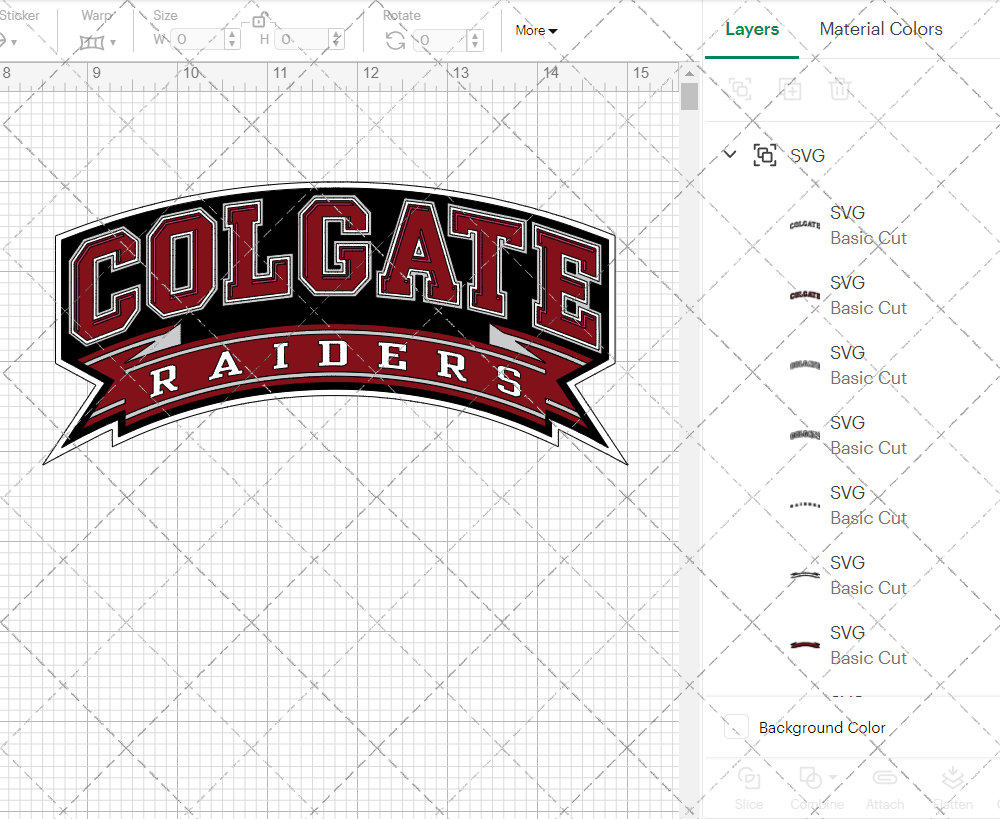 Colgate Raiders 2006, Svg, Dxf, Eps, Png - SvgShopArt