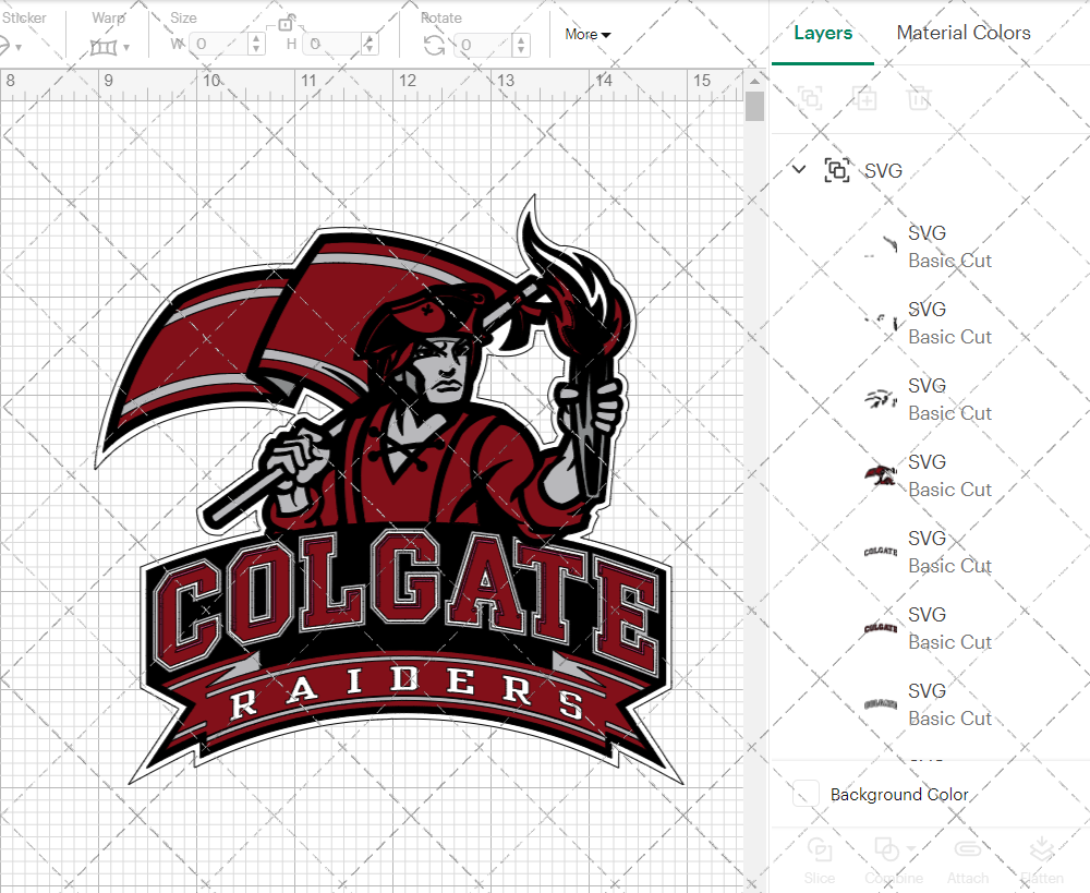 Colgate Raiders Secondary 2007 002, Svg, Dxf, Eps, Png - SvgShopArt
