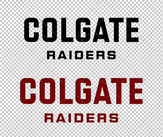 Colgate Raiders Wordmark 2020 003, Svg, Dxf, Eps, Png - SvgShopArt
