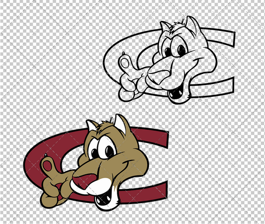 College of Charleston Cougars Mascot 1997 002, Svg, Dxf, Eps, Png - SvgShopArt