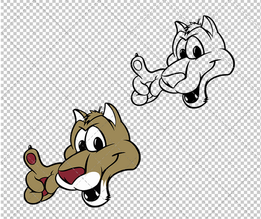 College of Charleston Cougars Mascot 1997, Svg, Dxf, Eps, Png - SvgShopArt