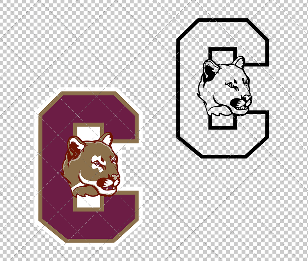 College of Charleston Cougars Secondary 2003 002, Svg, Dxf, Eps, Png - SvgShopArt