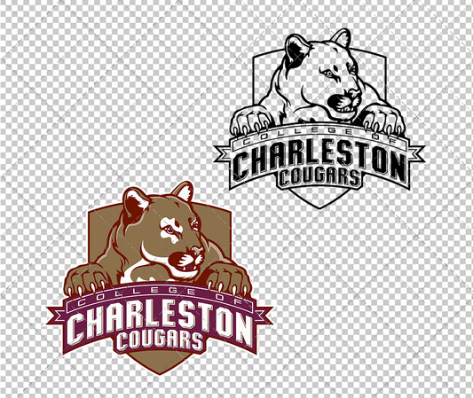 College of Charleston Cougars Secondary 2003 006, Svg, Dxf, Eps, Png - SvgShopArt