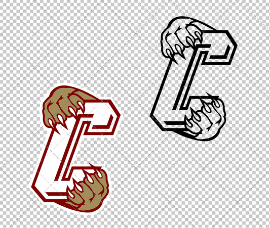 College of Charleston Cougars Secondary 2008 002, Svg, Dxf, Eps, Png - SvgShopArt