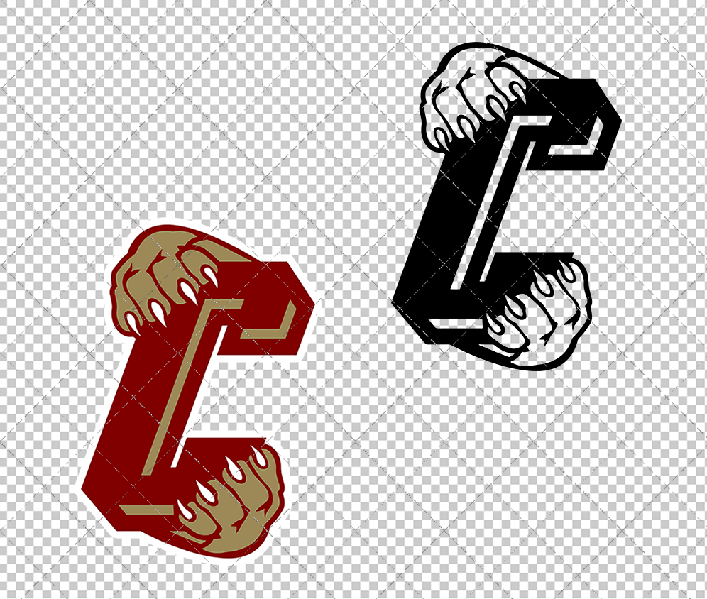 College of Charleston Cougars Secondary 2008, Svg, Dxf, Eps, Png - SvgShopArt