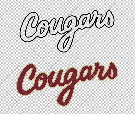 College of Charleston Cougars Secondary 2013 004, Svg, Dxf, Eps, Png - SvgShopArt