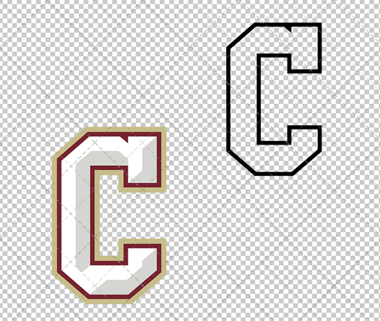 College of Charleston Cougars Secondary 2013 008, Svg, Dxf, Eps, Png - SvgShopArt