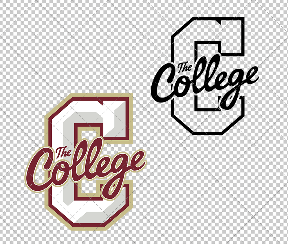 College of Charleston Cougars Secondary 2013 009, Svg, Dxf, Eps, Png - SvgShopArt