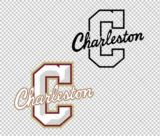 College of Charleston Cougars Secondary 2013 011, Svg, Dxf, Eps, Png - SvgShopArt