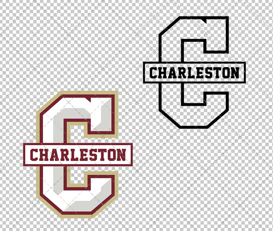 College of Charleston Cougars Secondary 2013, Svg, Dxf, Eps, Png - SvgShopArt