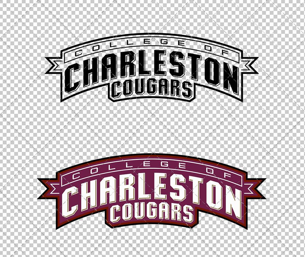 College of Charleston Cougars Wordmark 2003, Svg, Dxf, Eps, Png - SvgShopArt