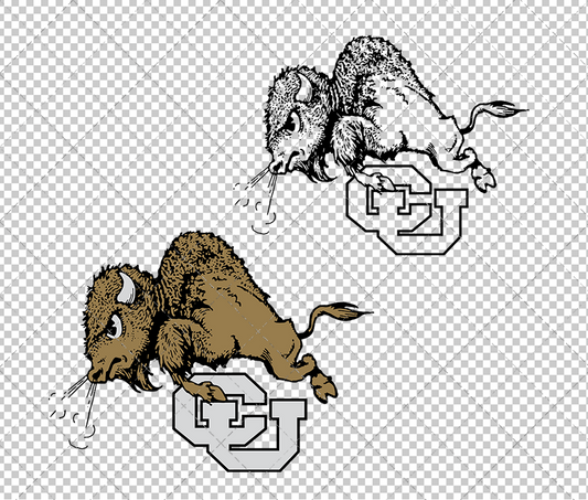 Colorado Buffaloes Alternate 1948 002, Svg, Dxf, Eps, Png - SvgShopArt