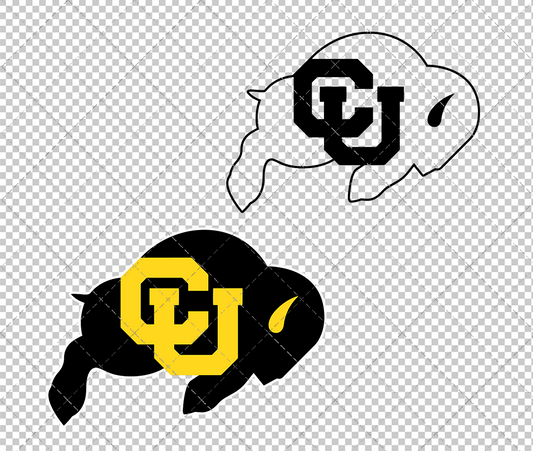 Colorado Buffaloes Secondary 1985 002, Svg, Dxf, Eps, Png - SvgShopArt