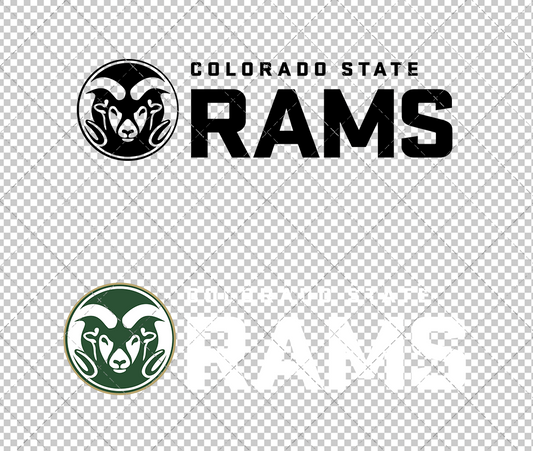 Colorado State Rams Secondary 2015 002, Svg, Dxf, Eps, Png - SvgShopArt