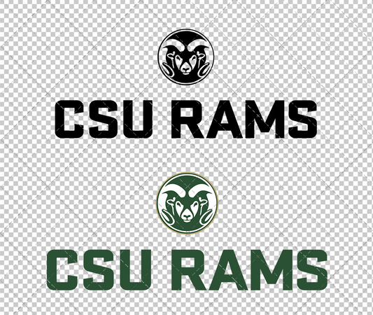 Colorado State Rams Secondary 2015 005, Svg, Dxf, Eps, Png - SvgShopArt