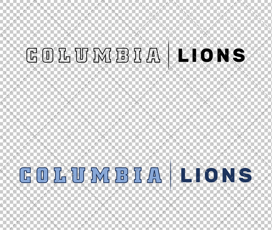 Columbia Lions Wordmark 2025 003, Svg, Dxf, Eps, Png - SvgShopArt
