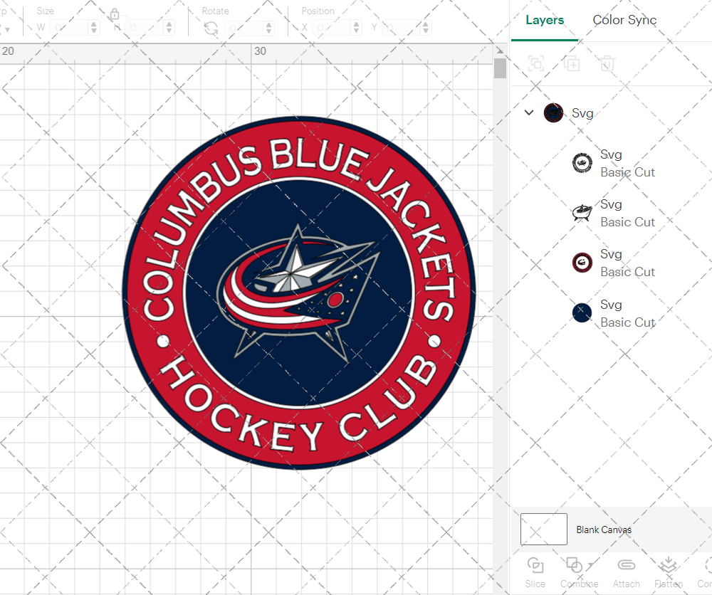 Columbus Blue Jackets Circle 2007 003, Svg, Dxf, Eps, Png - SvgShopArt