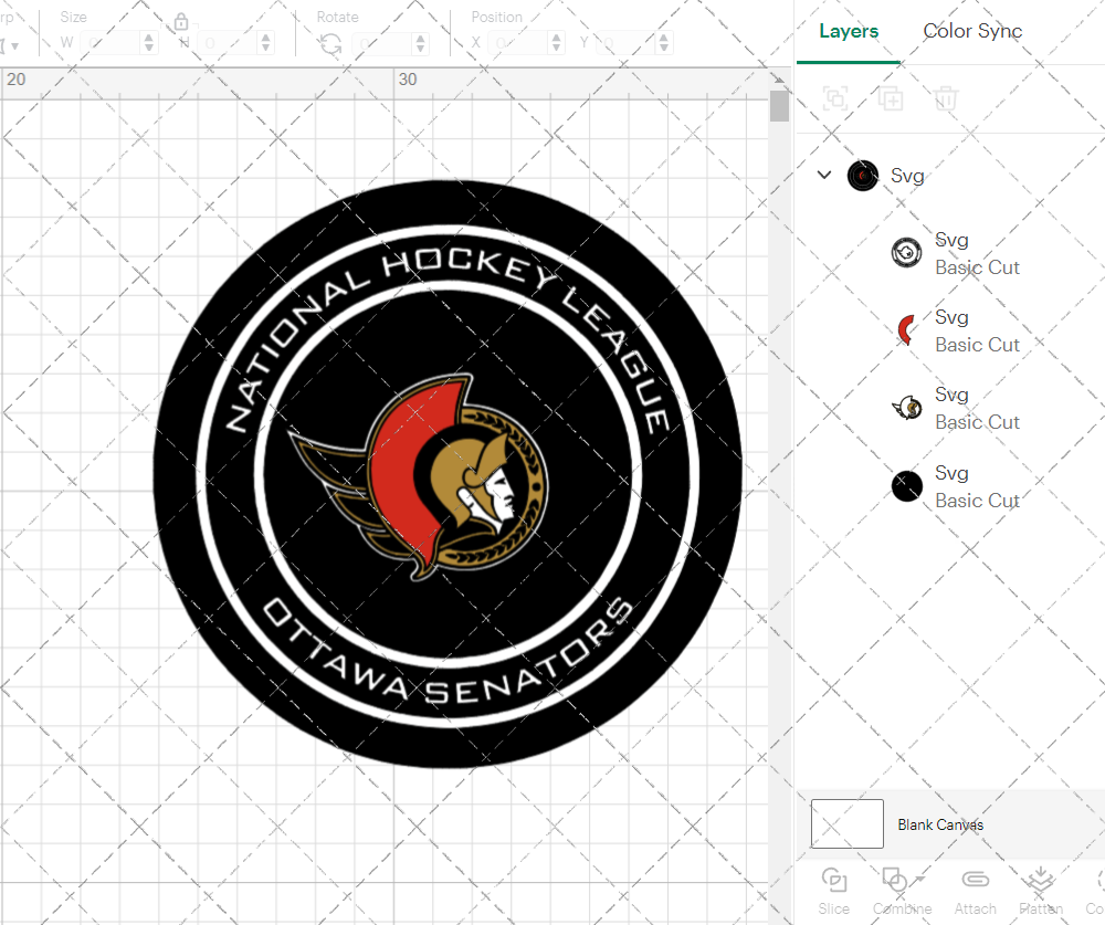 Ottawa Senators Circle 2020, Svg, Dxf, Eps, Png - SvgShopArt