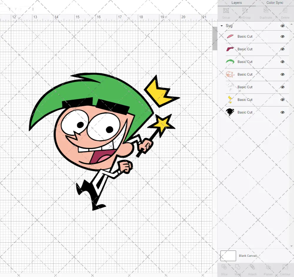 Cosmo - The Fairly Odd Parents 002, Svg, Dxf, Eps, Png SvgShopArt