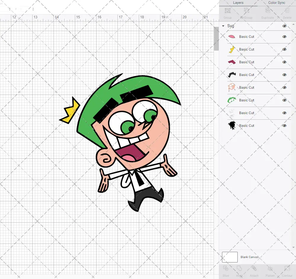 Cosmo - The Fairly Odd Parents 003, Svg, Dxf, Eps, Png SvgShopArt