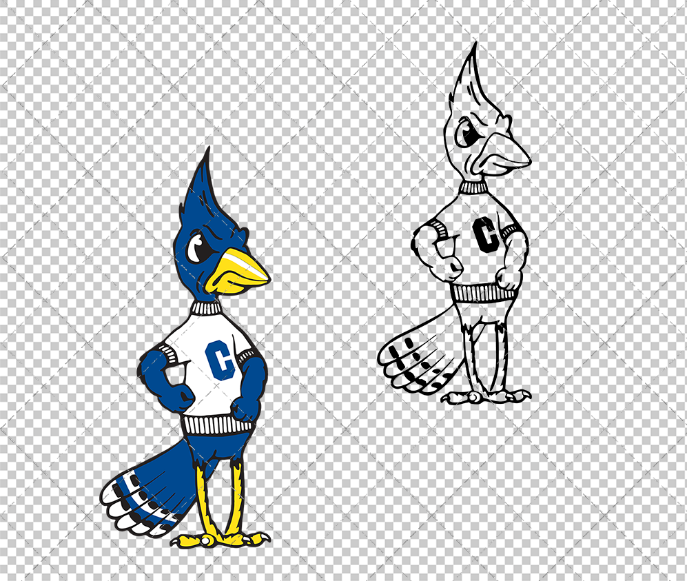 Creighton Bluejays 1972, Svg, Dxf, Eps, Png - SvgShopArt