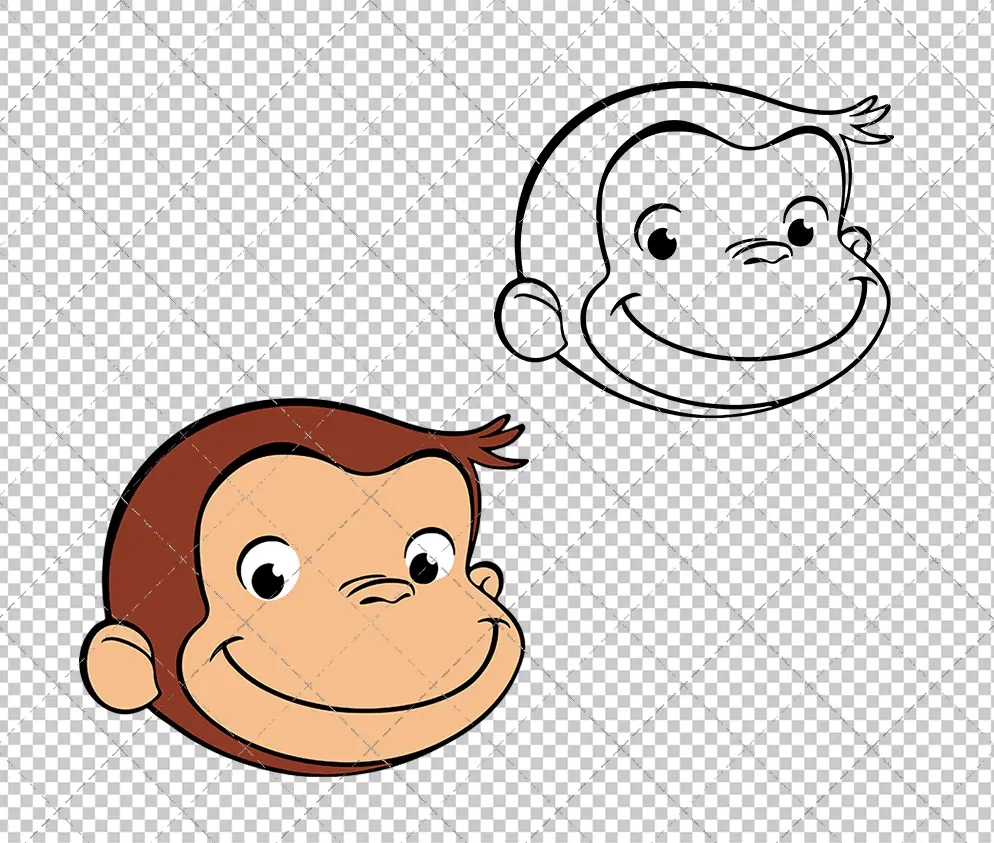 Curious George, Svg, Dxf, Eps, Png SvgShopArt