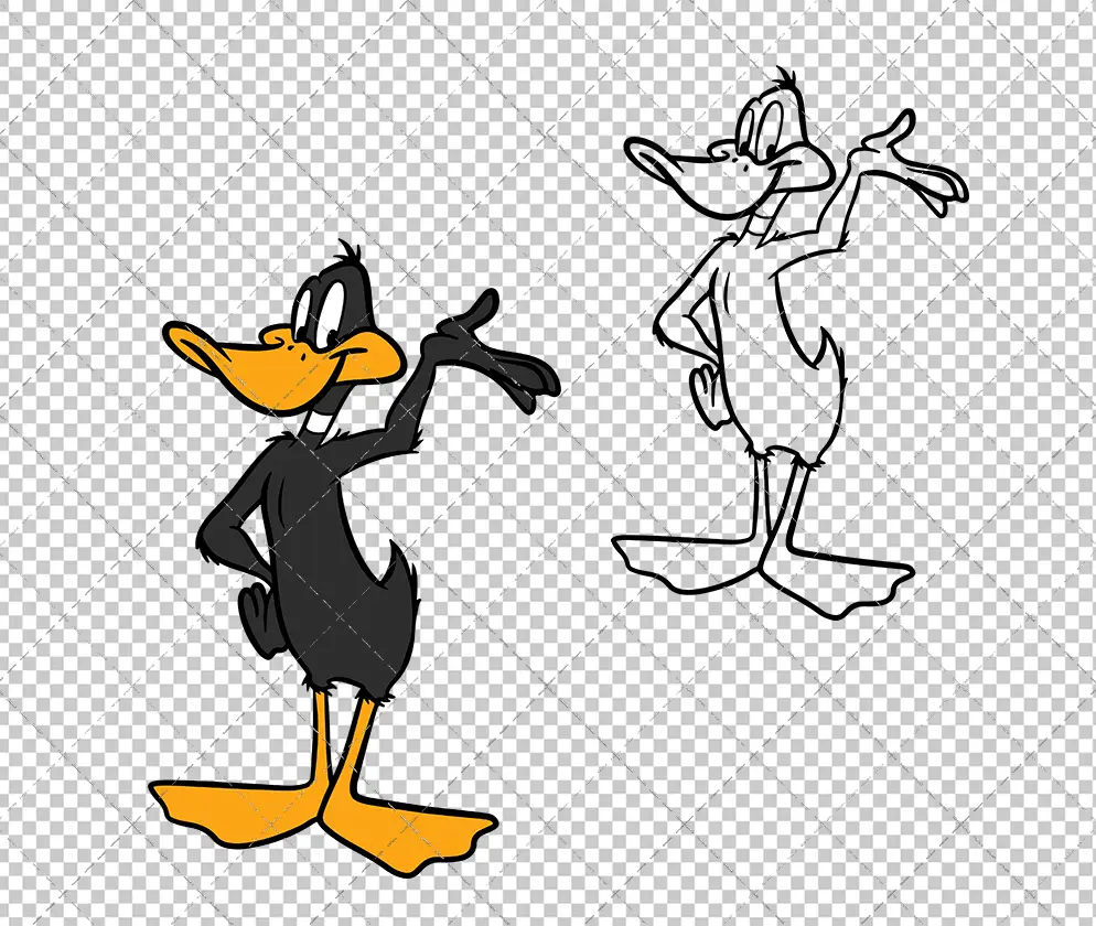 Daffy Duck - Looney Tunes, Svg, Dxf, Eps, Png SvgShopArt