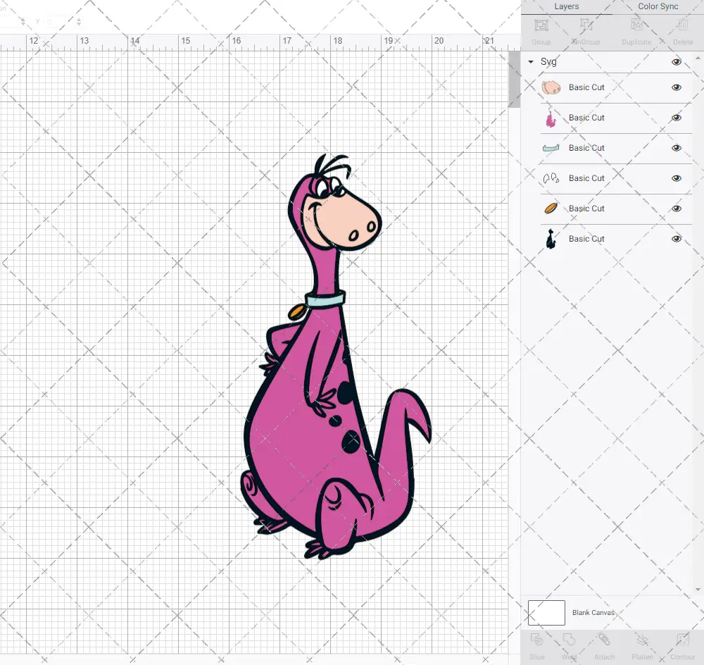 Dino - The Flintstones, Svg, Dxf, Eps, Png SvgShopArt