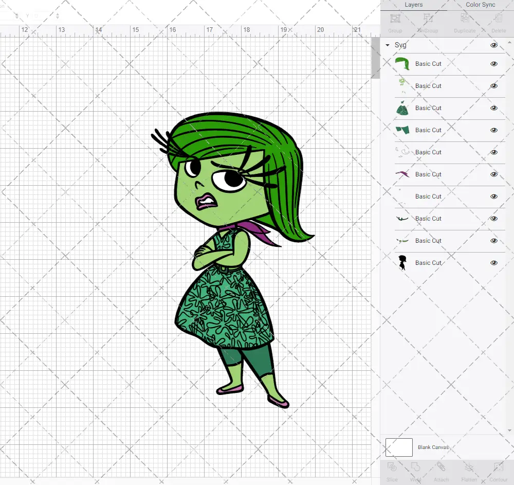 Disgust - Inside Out, Svg, Dxf, Eps, Png SvgShopArt