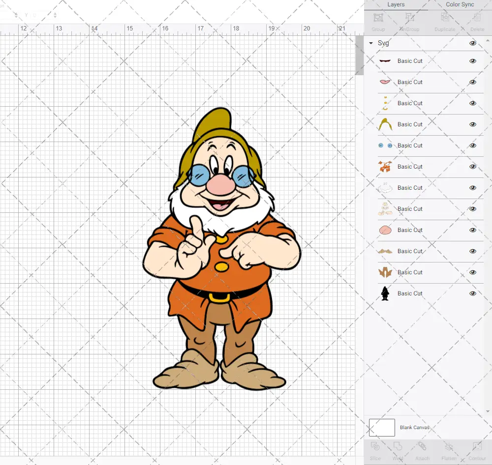 Doc - Snow White, Svg, Dxf, Eps, Png SvgShopArt