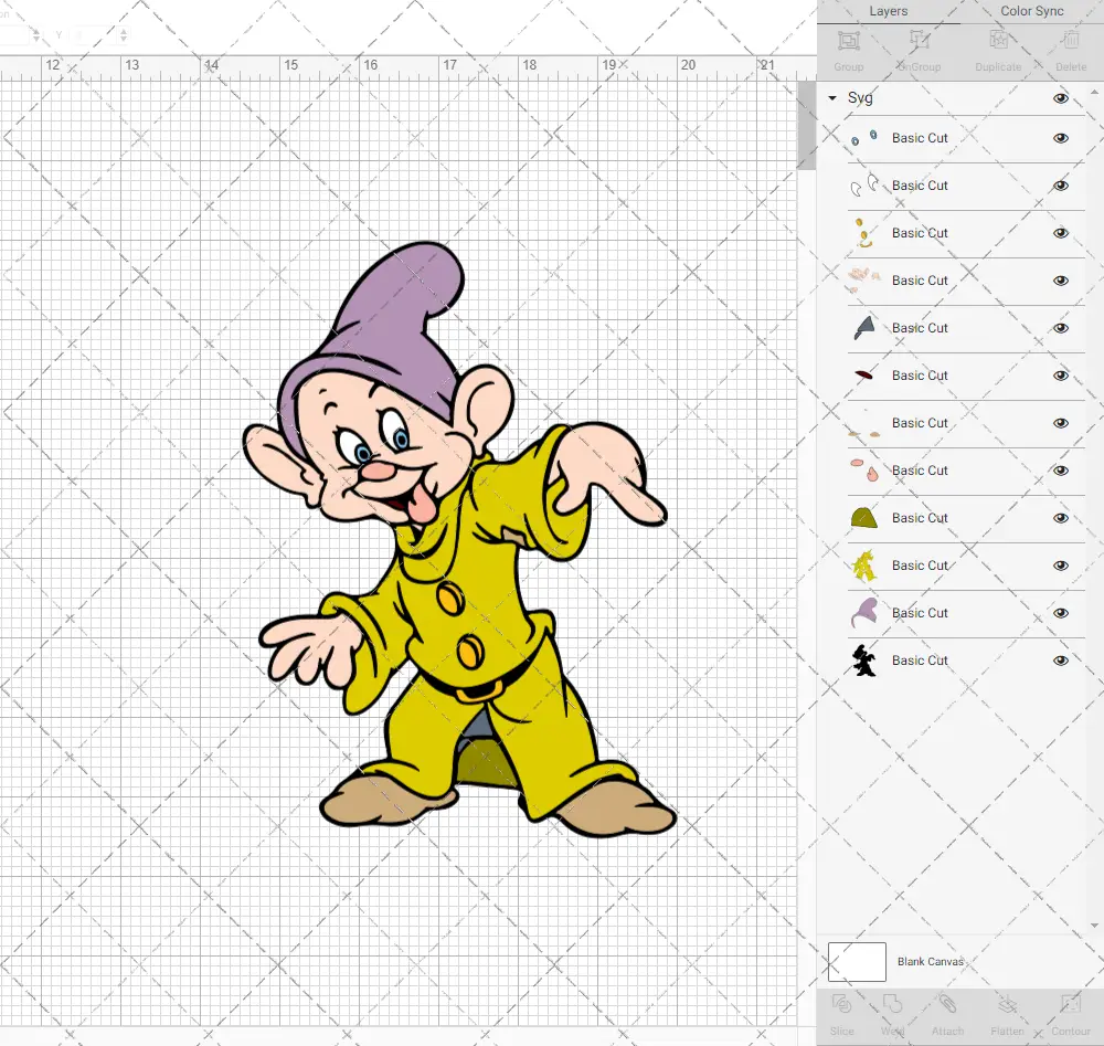 Dopey - Snow White, Svg, Dxf, Eps, Png SvgShopArt