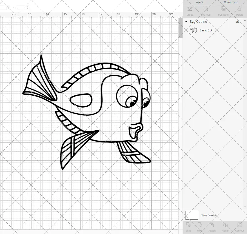 Dory - Finding Dory, Svg, Dxf, Eps, Png SvgShopArt