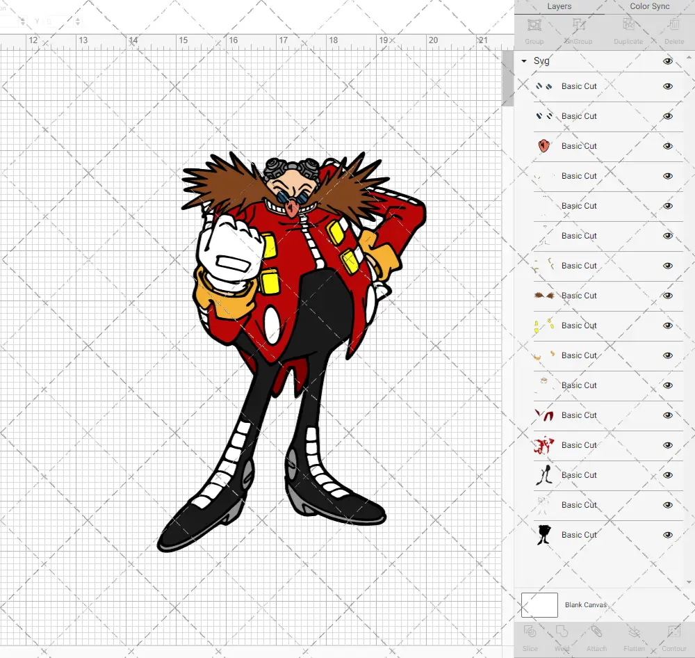 Dr. Eggman - Sonic the Hedgehog 002, Svg, Dxf, Eps, Png SvgShopArt